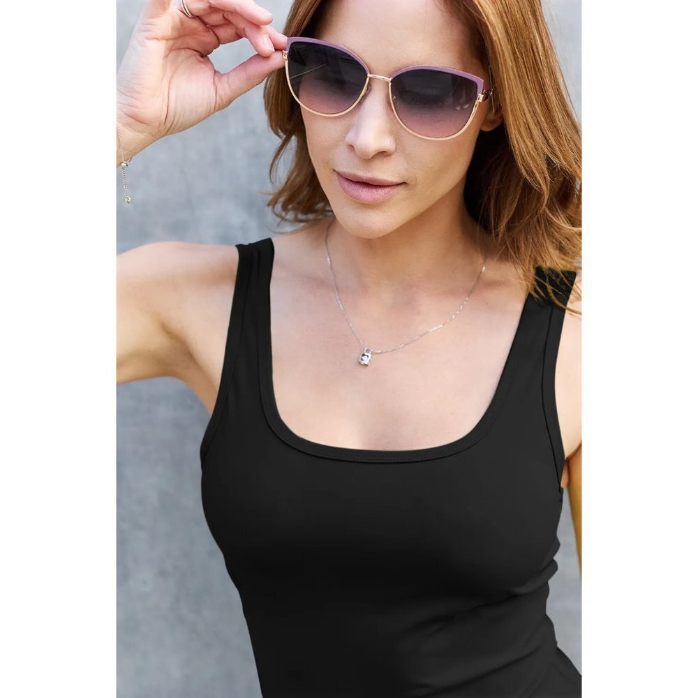 Basic Bae Full Size Square Neck Wide Strap Tank - image 4